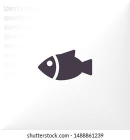 Vector icon a fish 10 EPS . Lorem Ipsum Illustration design