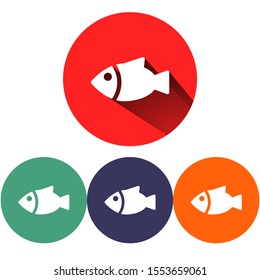 Vector icon a fish 10 EPS . Lorem Ipsum Illustration design