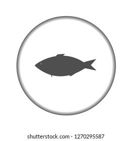 Vector icon fish. Eps 10