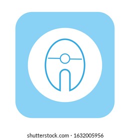 vector icon, fish slice food