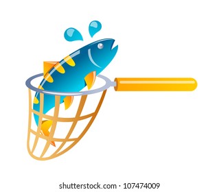 vector icon fishing