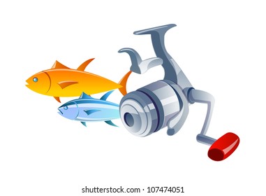 vector icon fishing