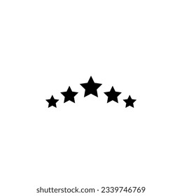 a vector icon of five stars, representing excellence and top-rated quality in ratings and reviews