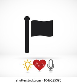 Vector icon flag 10 EPS