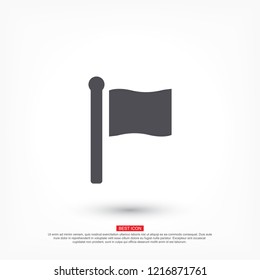 Vector icon flag 10 EPS