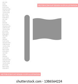Vector icon flag 10 EPS . Lorem Ipsum Illustration design