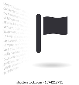 Vector icon flag 10 EPS . Lorem Ipsum Illustration design