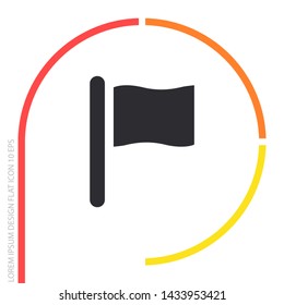 Vector icon flag 10 EPS . Lorem Ipsum Illustration design