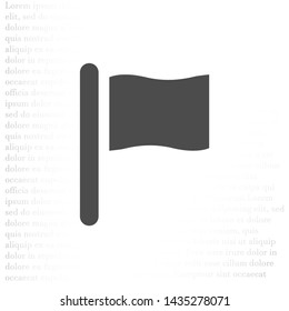 Vector icon flag 10 EPS . Lorem Ipsum Illustration design