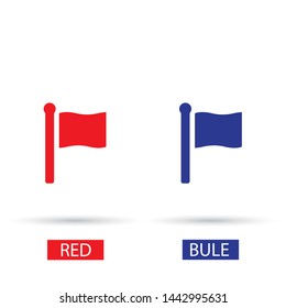 Vector icon flag 10 EPS . Lorem Ipsum Illustration design