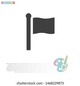 Vector icon flag 10 EPS . Lorem Ipsum Illustration design