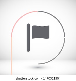 Vector icon flag 10 EPS . Lorem Ipsum Illustration design