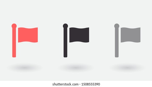 Vector icon flag 10 EPS . Lorem Ipsum Illustration design