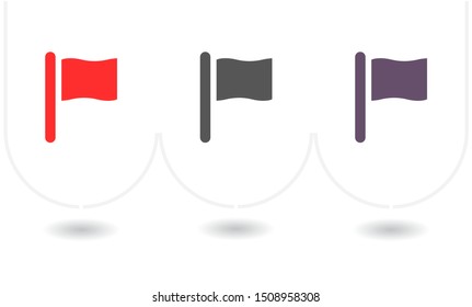 Vector icon flag 10 EPS . Lorem Ipsum Illustration design