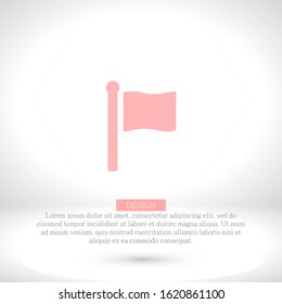 Vector icon flag 10 EPS . Lorem Ipsum Illustration design