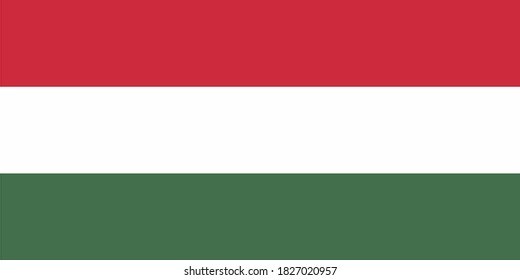 Vector icon of the flag of Hungary