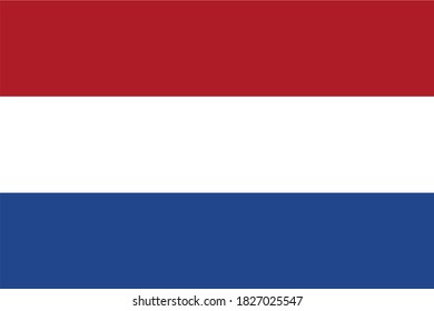 Vector icon of the flag of the Netherlands