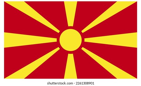 Vektorsymbol Flaggen Land, nationale Flagge. Vektorgrafik.