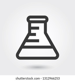 Vector Icon, Flask Medical Icon Line Style for any purposes, perfect for web and mobile apps