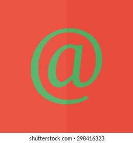 At vector icon. Flat design