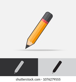 Vector Icon Flat Design, available in color, black and White