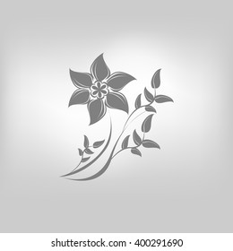 vector icon flower symbol 