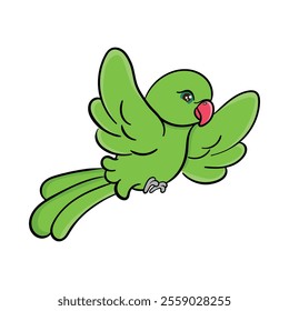 Vector Icon of Flying Dove Holding Leaf Symbolizing Peace and Freedom