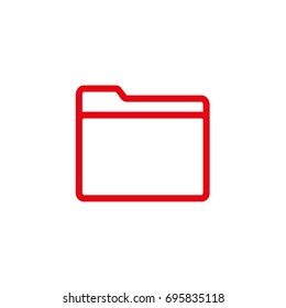 Vector icon folder