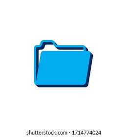 Vector icon folder
isometric. 3d  sign isolated on white background.