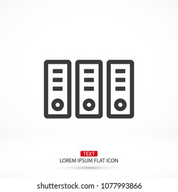 Vector icon folders 10 EPS
