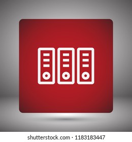 Vector icon folders 10 EPS