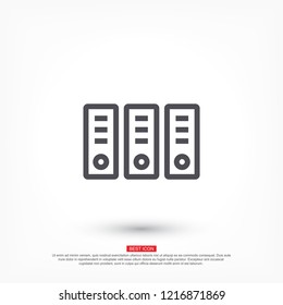 Vector icon folders 10 EPS