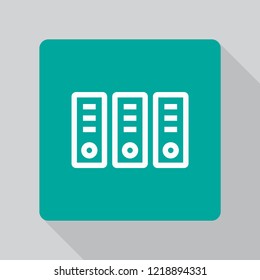Vector icon folders 10 EPS
