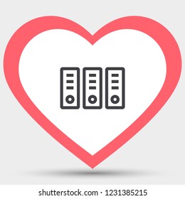 Vector icon folders 10 EPS
