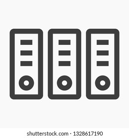 Vector icon folders 10 EPS