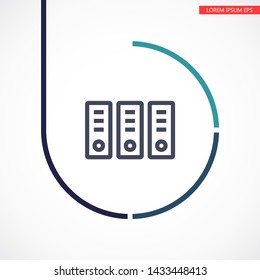 Vector icon folders 10 EPS . Lorem Ipsum Illustration design
