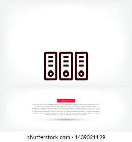 Vector icon folders 10 EPS . Lorem Ipsum Illustration design