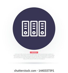 Vector icon folders 10 EPS . Lorem Ipsum Illustration design