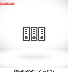 Vector icon folders 10 EPS . Lorem Ipsum Illustration design