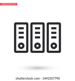 Vector icon folders 10 EPS . Lorem Ipsum Illustration design