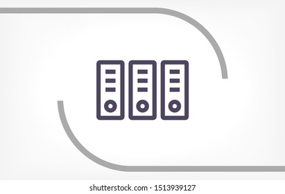 Vector icon folders 10 EPS . Lorem Ipsum Illustration design