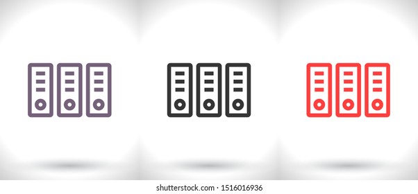Vector icon folders 10 EPS . Lorem Ipsum Illustration design