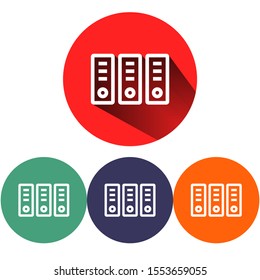 Vector icon folders 10 EPS . Lorem Ipsum Illustration design