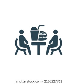 Vector icon of food and drinks.