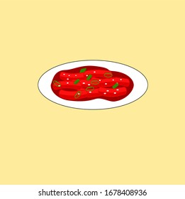 Vektorsymbol von food tteoboki