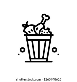 Vector Icon For Food Waste