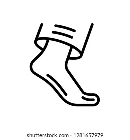 Vector icon for foot