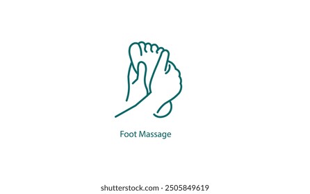 Vector Icon: Foot Massage for Relaxation and Wellness