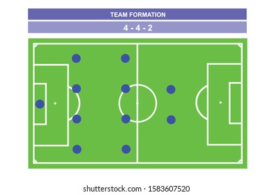 Vector icon of football formations on EPS 10