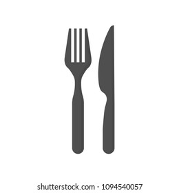 Vector icon fork with a knife